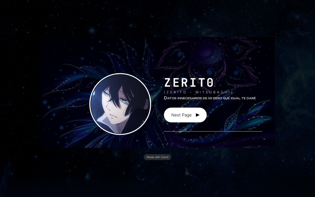 Carrd profile picture for @zerit0